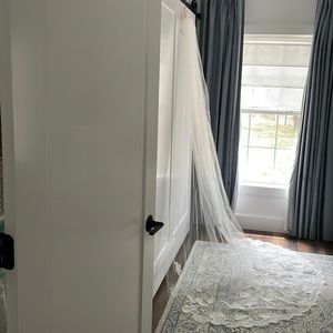 Nouvelle Amsale Lucine Cathedral Bridal Veil from BHLDN, Never Worn